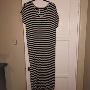 VICI collection thick striped maxi dress
